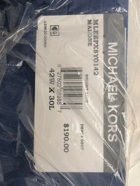 Michael Kors blue pinstripe dress pants brand new still in bag retail 190